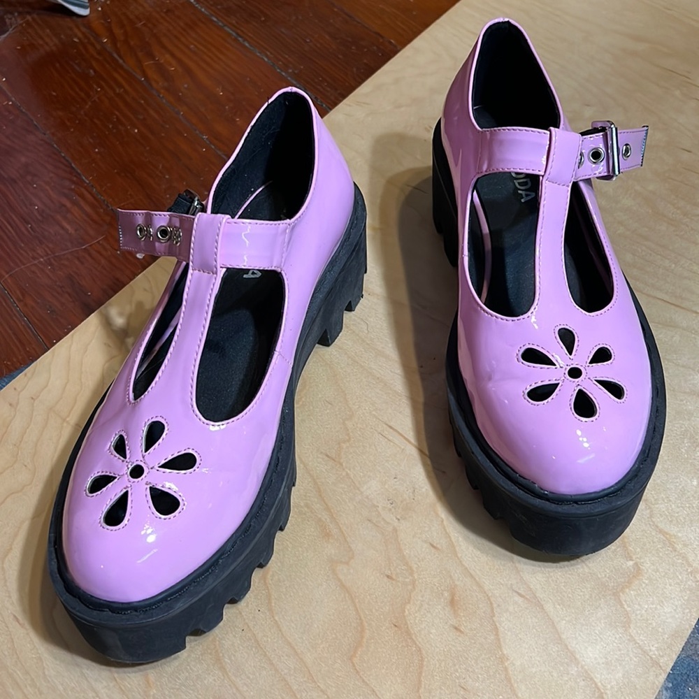 LaModa Petal Blossom Flower Mary Janes